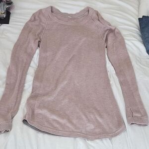 Lululemon Light Pink Long Sleeve Sweater